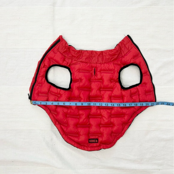 Kong Red Puffer Vest with Zipper Closure - Picture 8 of 11